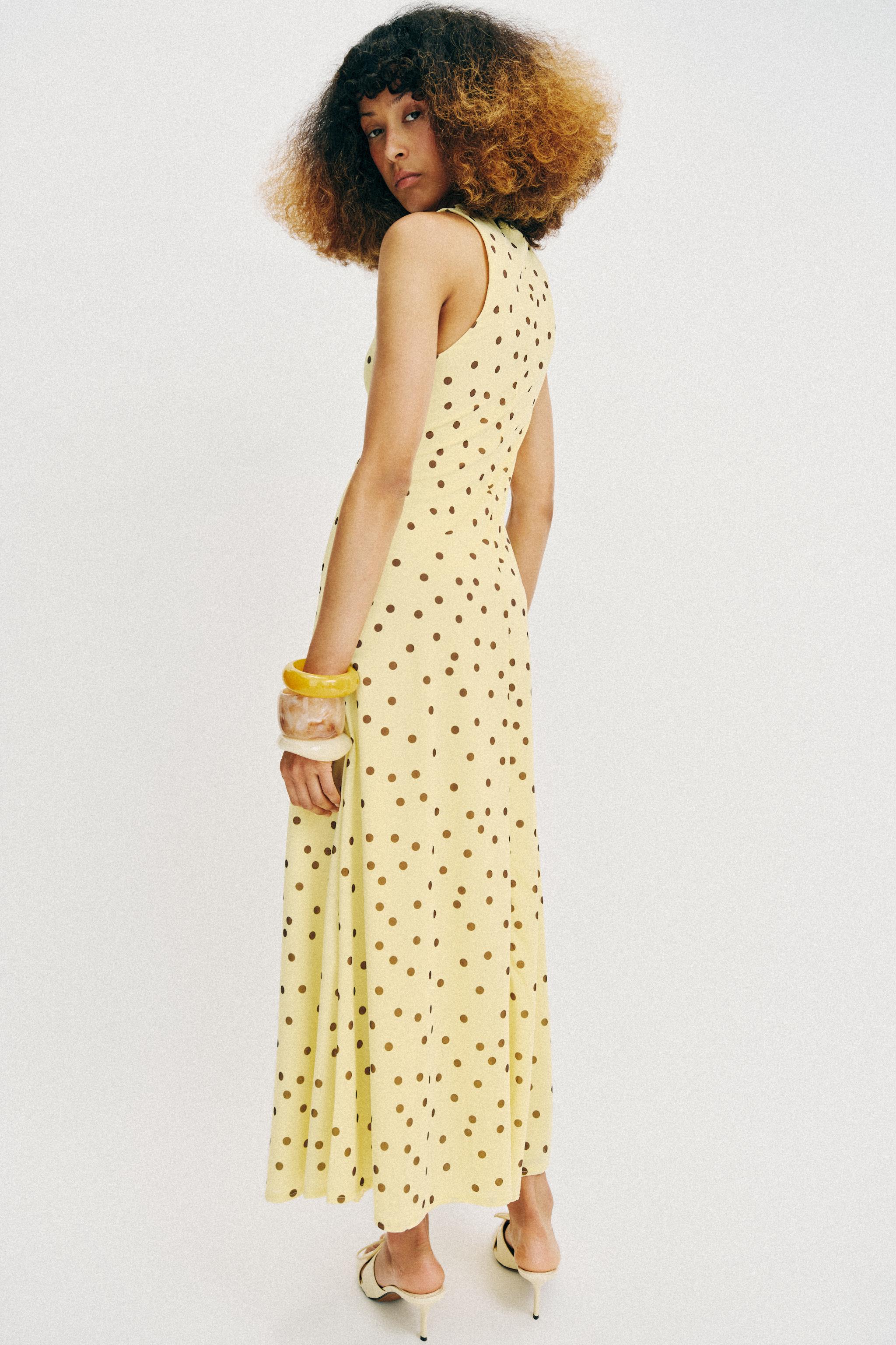 FLOWY POLKA DOT DRESS